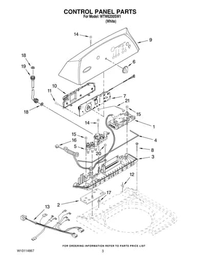 CONTROL PANEL PARTS