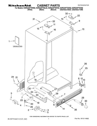 CABINET PARTS