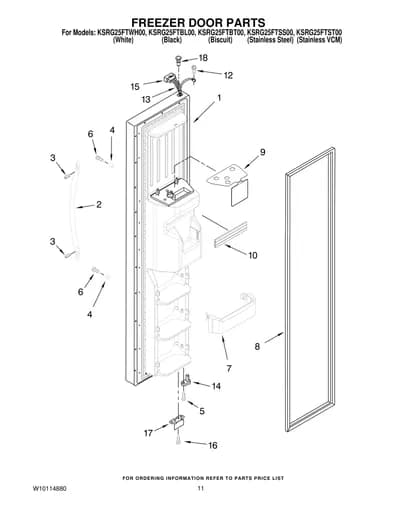 FREEZER DOOR PARTS