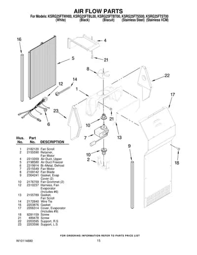 AIR FLOW PARTS