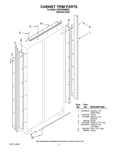CABINET TRIM PARTS