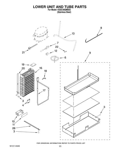 LOWER UNIT AND TUBE PARTS