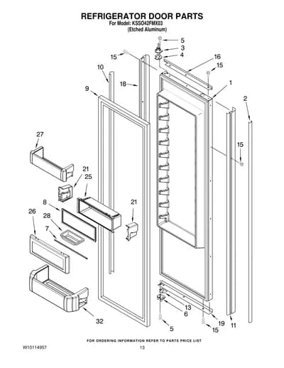 REFRIGERATOR DOOR PARTS