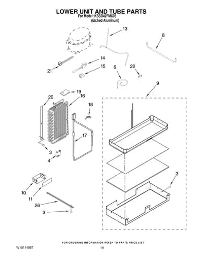 LOWER UNIT AND TUBE PARTS