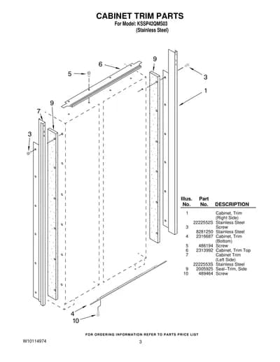 CABINET TRIM PARTS