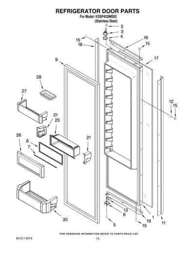 REFRIGERATOR DOOR PARTS