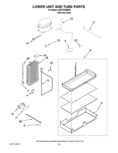 LOWER UNIT AND TUBE PARTS