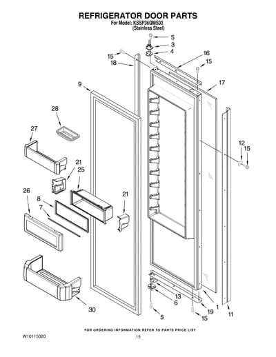 REFRIGERATOR DOOR PARTS