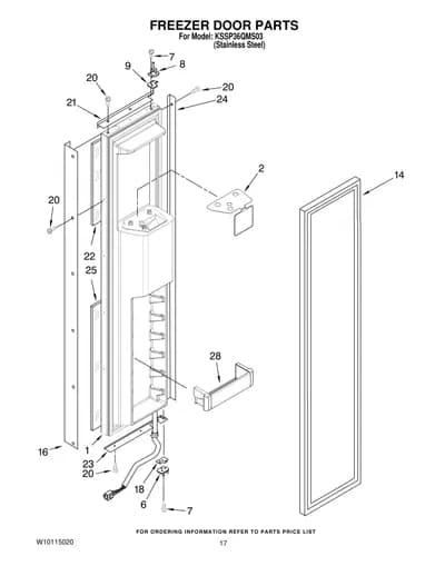 FREEZER DOOR PARTS