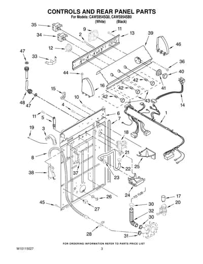 CONTROLS AND REAR PANEL PARTS