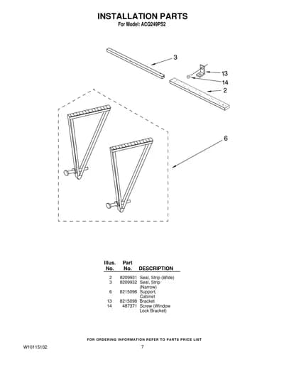 INSTALLATION PARTS