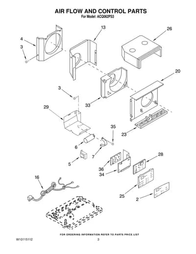 AIR FLOW AND CONTROL PARTS