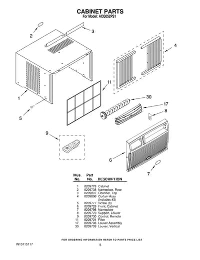 CABINET PARTS