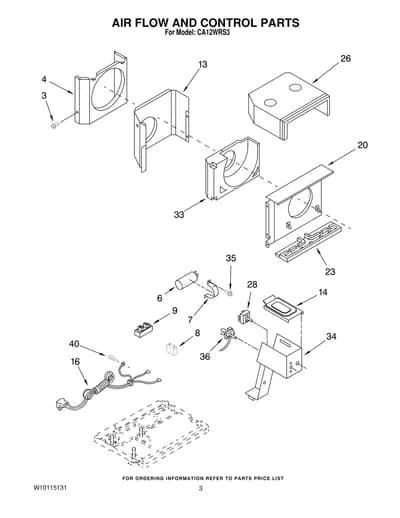 AIR FLOW AND CONTROL PARTS