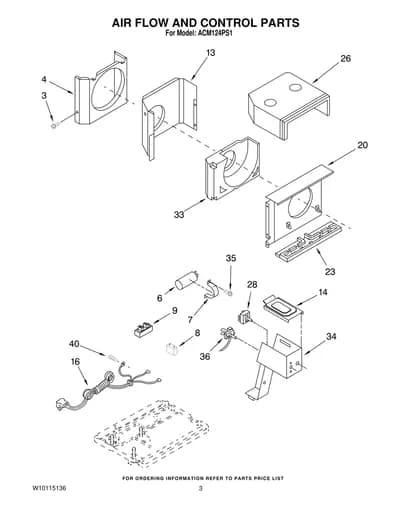 AIR FLOW AND CONTROL PARTS