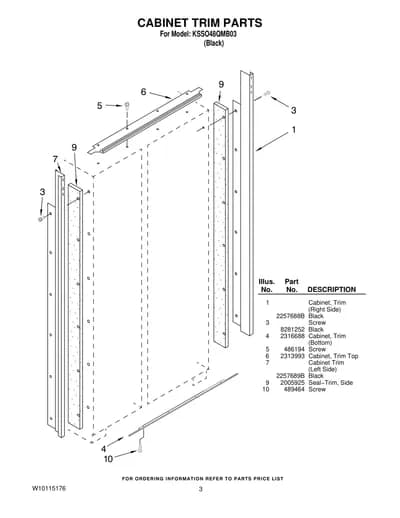 CABINET TRIM PARTS