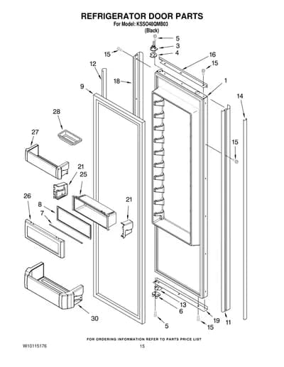 REFRIGERATOR DOOR PARTS