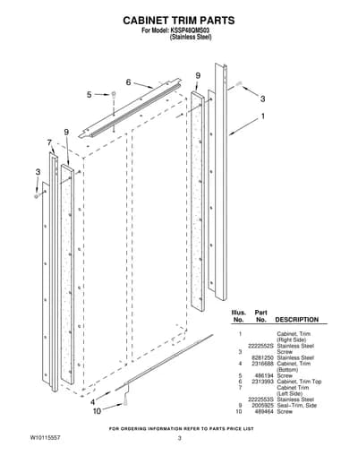 CABINET TRIM PARTS