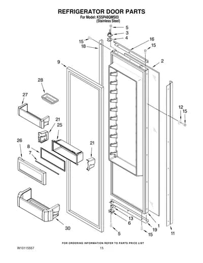 REFRIGERATOR DOOR PARTS