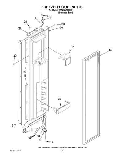FREEZER DOOR PARTS
