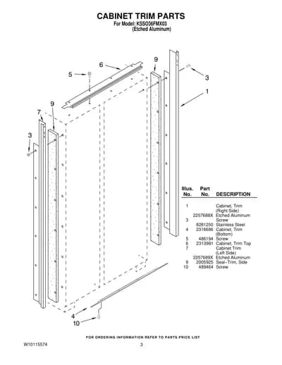 CABINET TRIM PARTS