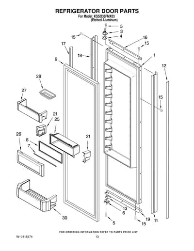 REFRIGERATOR DOOR PARTS