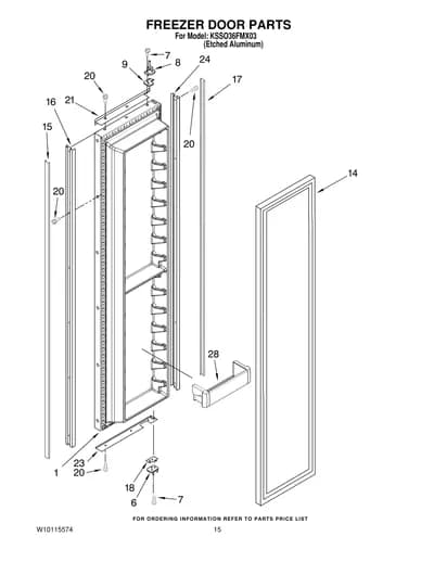 FREEZER DOOR PARTS