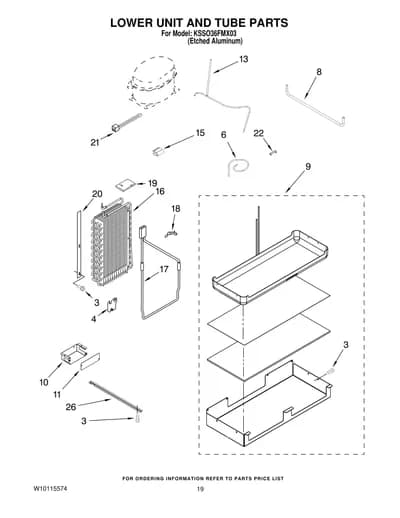LOWER UNIT AND TUBE PARTS