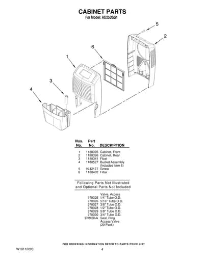 CABINET PARTS