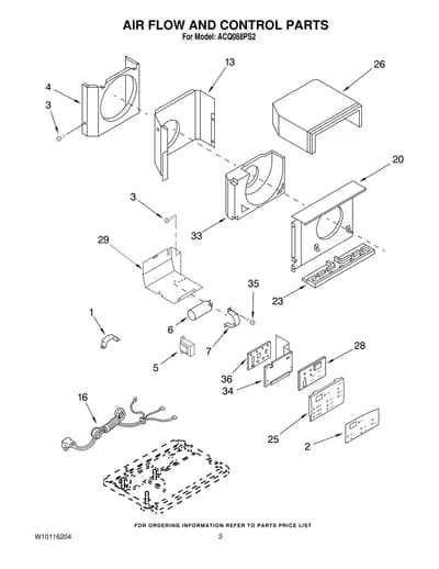 AIR FLOW AND CONTROL PARTS