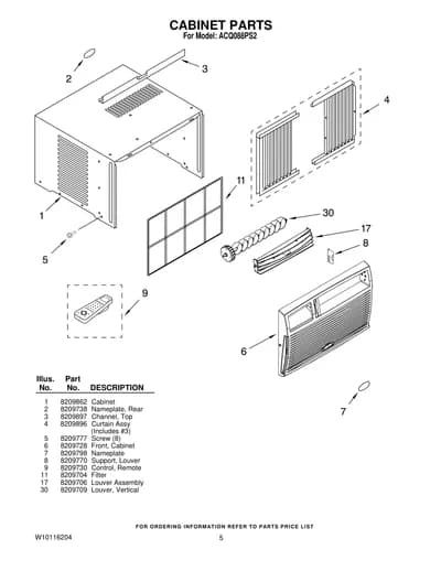 CABINET PARTS