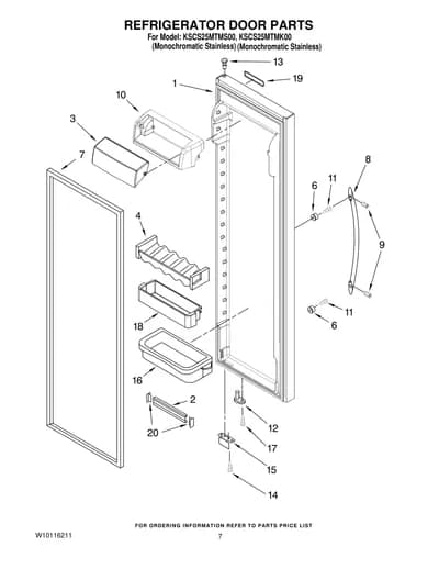 REFRIGERATOR DOOR PARTS