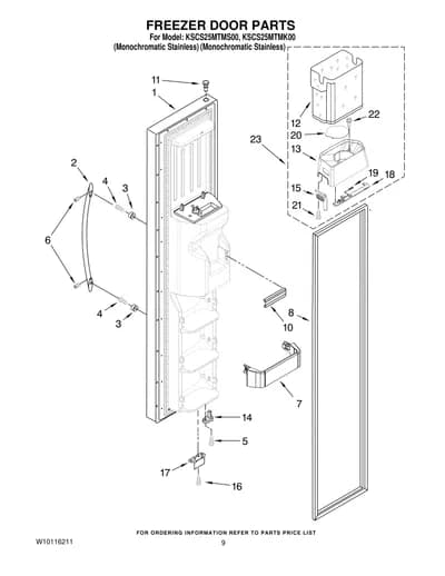 FREEZER DOOR PARTS