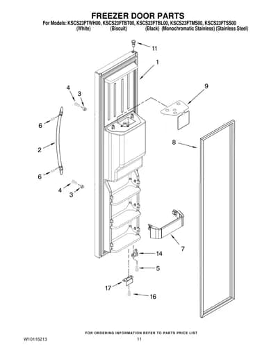 FREEZER DOOR PARTS