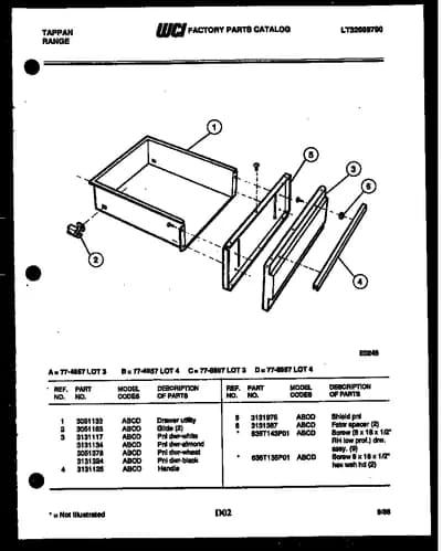 DRAWER PARTS