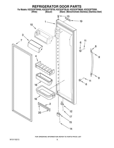 REFRIGERATOR DOOR PARTS