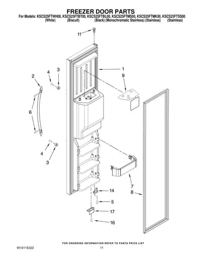 FREEZER DOOR PARTS