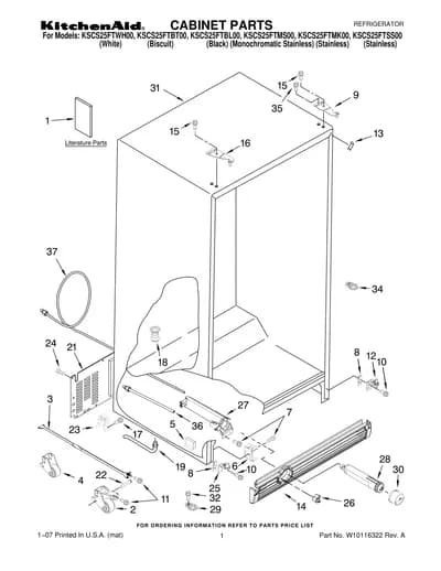 CABINET PARTS