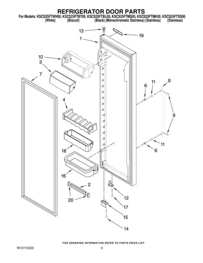 REFRIGERATOR DOOR PARTS