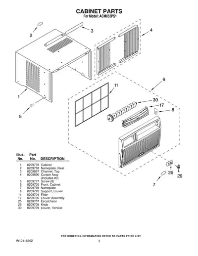 CABINET PARTS