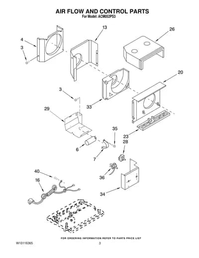 AIR FLOW AND CONTROL PARTS