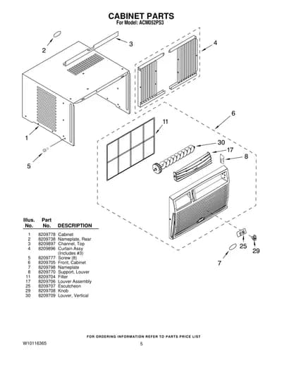 CABINET PARTS