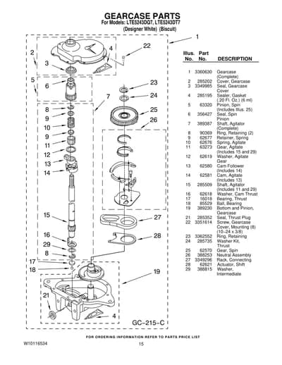 GEARCASE PARTS
