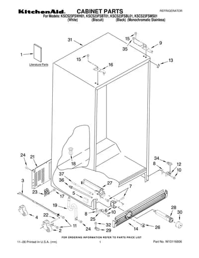 CABINET PARTS