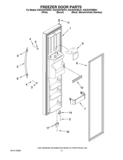 FREEZER DOOR PARTS