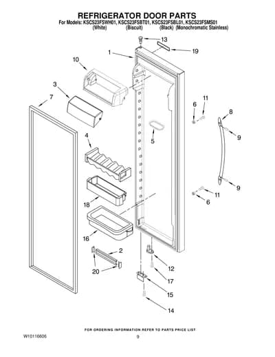 REFRIGERATOR DOOR PARTS