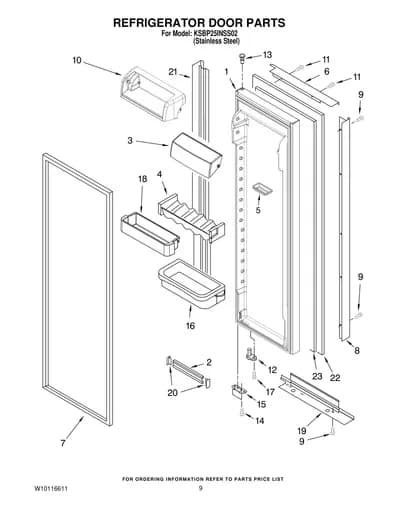 REFRIGERATOR DOOR PARTS