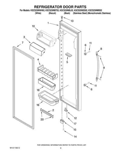 REFRIGERATOR DOOR PARTS