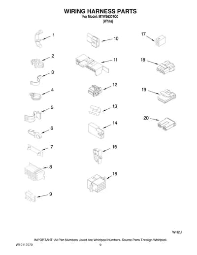 WIRING HARNESS PARTS