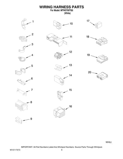WIRING HARNESS PARTS
